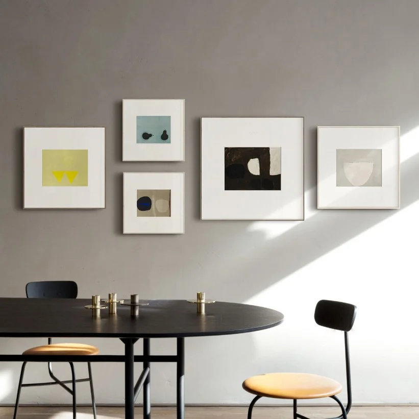 

Simple Nordic abstract geometry pear living room murals poster picture print canvas combination decorative painting