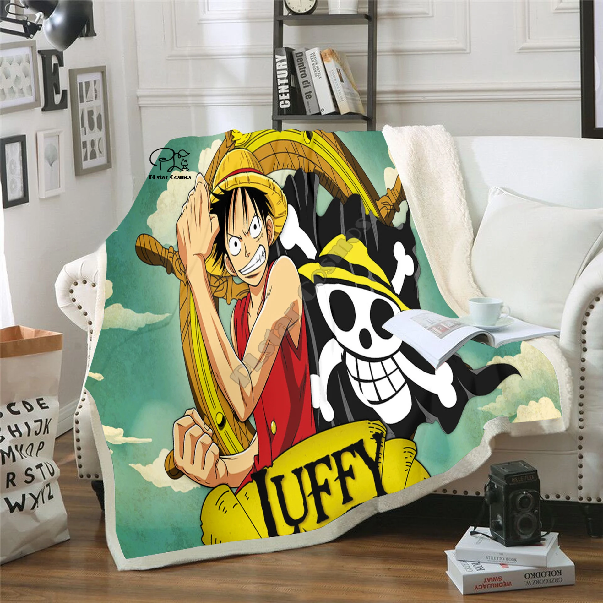 

Anime One Piece Blanket Design Flannel Fleece Blanket Printed Sofa Warm Bed Throw Blanket Adult Blanket style-6