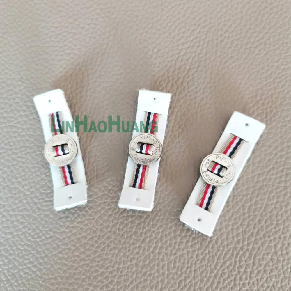 30 шт./лот белая этикетка из искусственной кожи с золотым логотипом