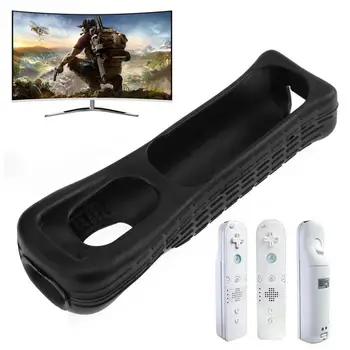 

Black/White color Silicone Cover Case Skin Pouch Sleeve Remote Protective Shell Controller REMOTE For WII Housing Cover Z7E2