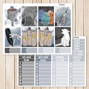 

7sheets/pack Magic games Weekly Label Decorative Sticker DIY Planner Diary Scrapbooking Album Stickers