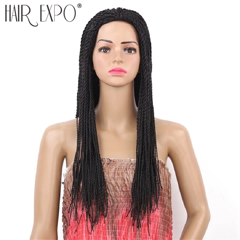 22inch Long 2x Twist Braids Wig For Black Women Synthetic Hair