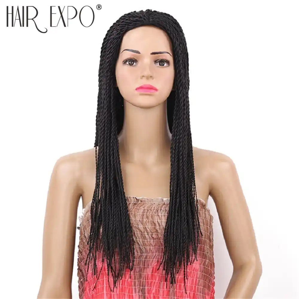 22inch Long 2x Twist Braids Wig For Black Women Synthetic Hair