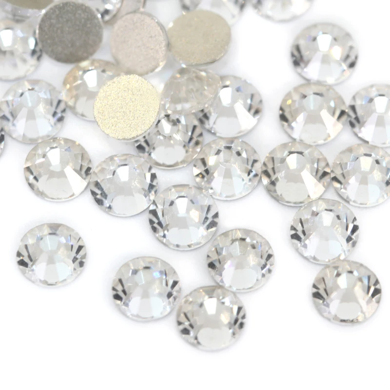 800 Super Glitter Crystal AB Rhinestones SS3-SS50 Non Hot Fix FlatBack Strass (3)