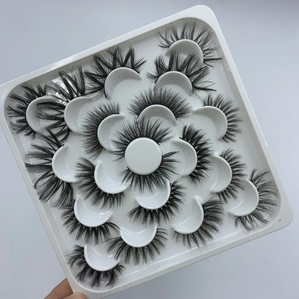 10pair eyelashes set palette  (6)