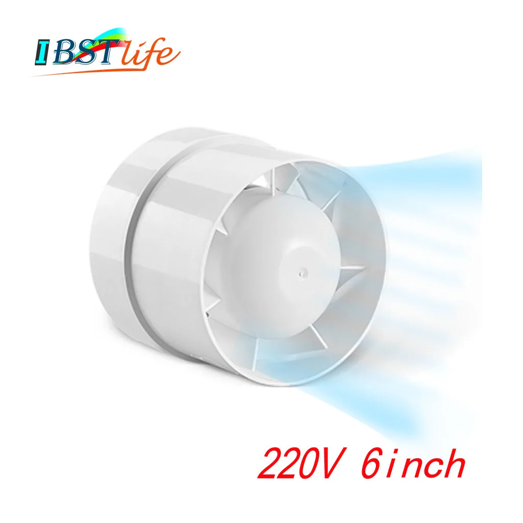 

220V 6 inch Silent Wall Extractor Exhaust Duct Ventilation Fan Air Blower Window Ventilator Vent Kitchen Bathrooms Bedroom Home