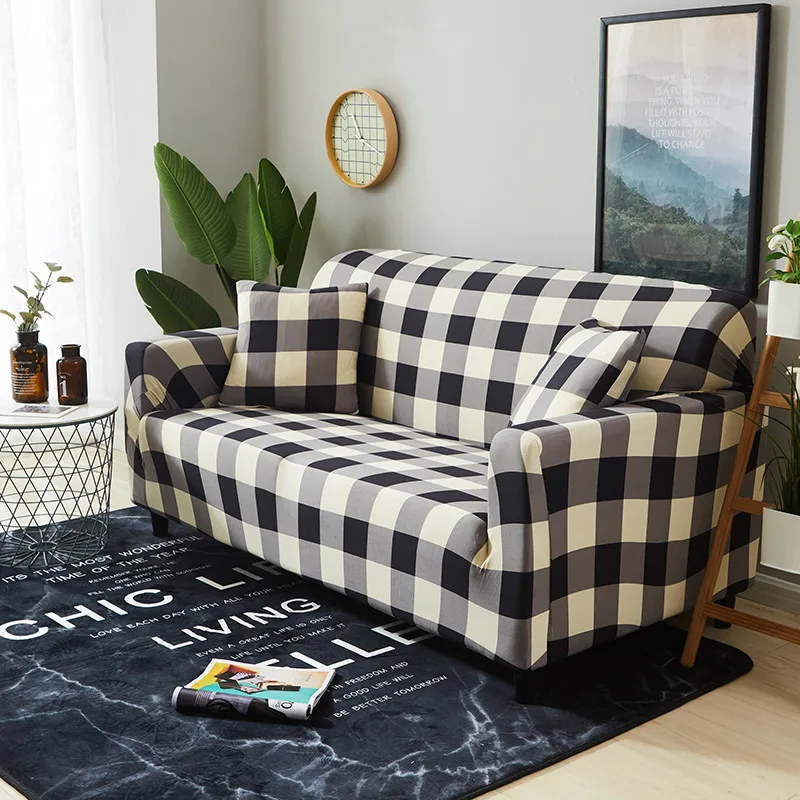 

Modern Elastic Sofa Cover for Living Room Solid Color Sectional Corner Sofa Slipcover Couch Cover Chair Protector 1/2/3/4 Seater