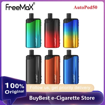 

Original Freemax AutoPod50 VW Vape Pod Kit with 2000mAh Battery 4ml Pod & Adopts first Double Mesh Coil E-cig Vape Kit VS Drag X