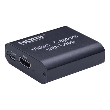 

Mini Video Capture Card USB 2.0 HDMI Video Capture Grabber Phone Game HD Camera Capture Recording Box + PC Live Streaming