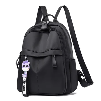 

Female Student Backpack Korean Style Classic Student Black Preppy Style Backpacks For Teenage Girls Back Pack Bookbag