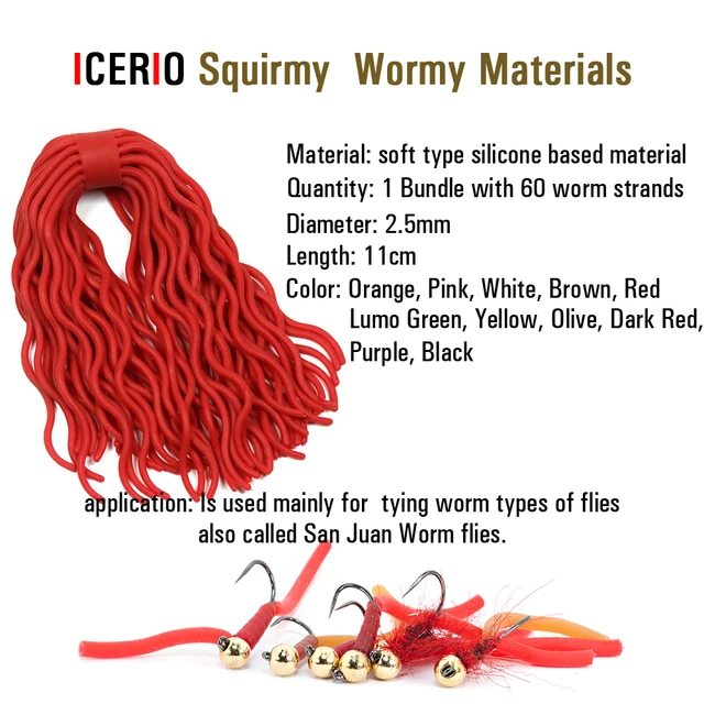 BH Blood Worm Marabou Red