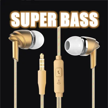 

3.5mm Wired Earphones Sport Headset 1.2m In Ear Deep Bass Stereo Earbuds with Mic for Iphone Samsung Huawei Xiaomi Vivo Oppo