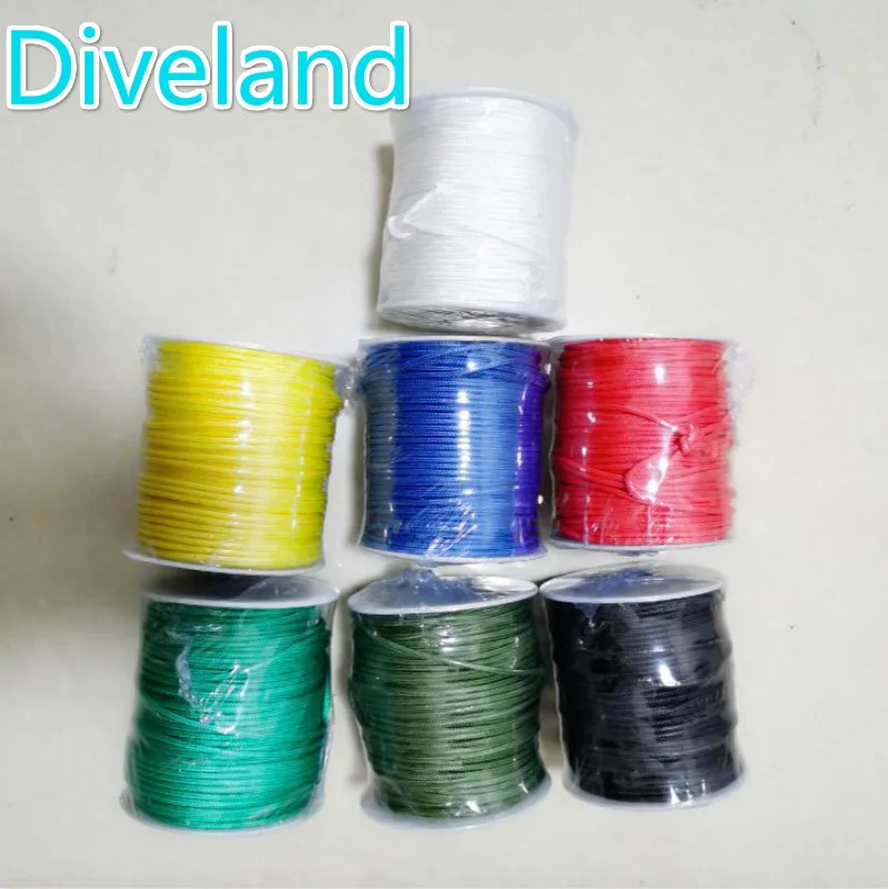 5M/Piece 2MM White Red Yellow Blue Green Olive Color Spearfishing Line Speargun Rope Spear Gun Weave String for Wishbone 2