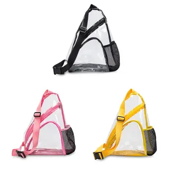 

Unisex Transparent PVC Chest Bag Outdoor Sport Sling Shoulder Crossbody Pack