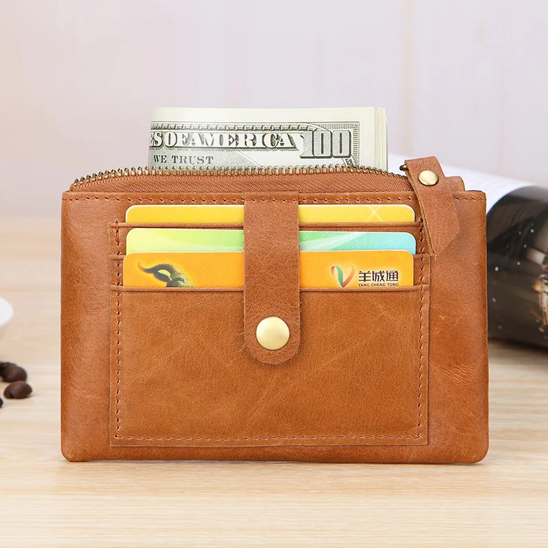 

Multi-function integrated zipper small wallet
