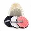 disque démaquillant réutilisables, lingettes en coton avec sac