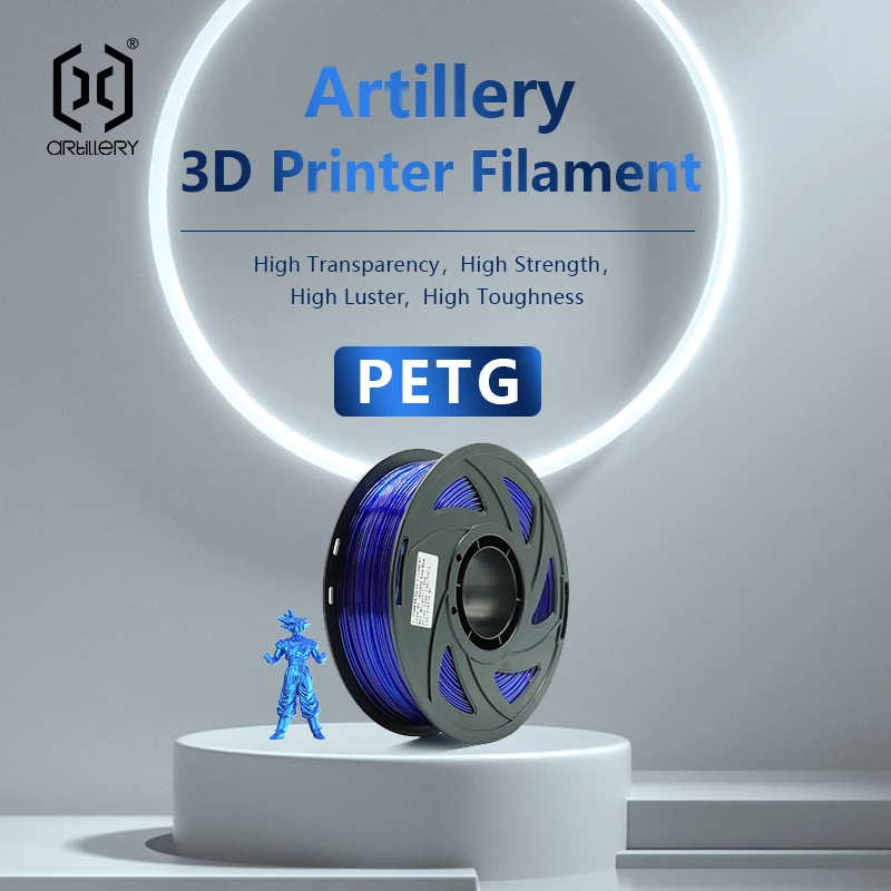 

Artillery PETG Filament 1.75mm 1kg High Quality Material 3D printed filamento Multi-colors filaments Impressora roll / box