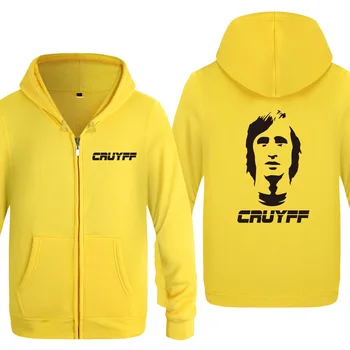

Zipper Hoodies Men JOHAN CRUYFF Printed Mens Hoodie Fleece Long Sleeve Man Jacket Sweatshirt Coat Fitness Tracksuit Fans Clothes