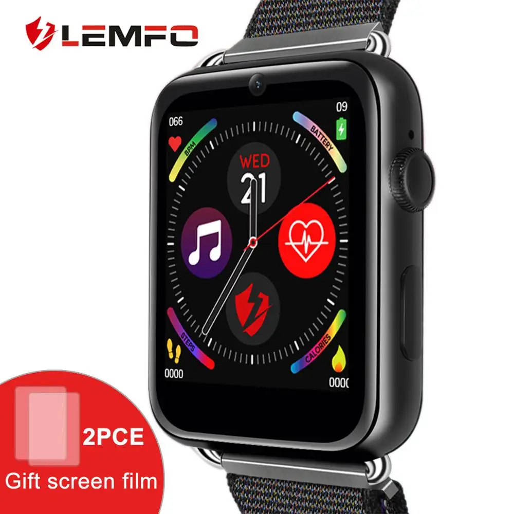 LEMFO LEM10 4G умные часы Android 7 1 3 Гб ОЗУ 32 ПЗУ 88 дюйма большой экран LTE Sim камера GPS Wi Fi