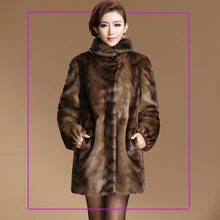  Leather And Fur Girls Long Mink Wool Coat Winter Whole Mink Coat Woman Fur 2020 