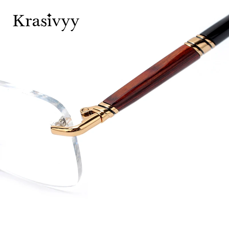 Оправа для очков Krasivyy мужская с деревянной оправой светильник Кая оптическая по