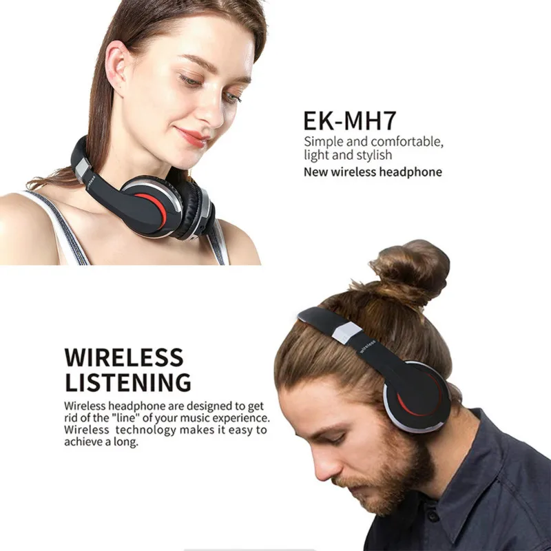 2020 New Wireless Headphones Bluetooth MH7 with MIC TWS Sport Headphone Support Call Earphone Girl Gift for Xiaomi Huawei Iphone