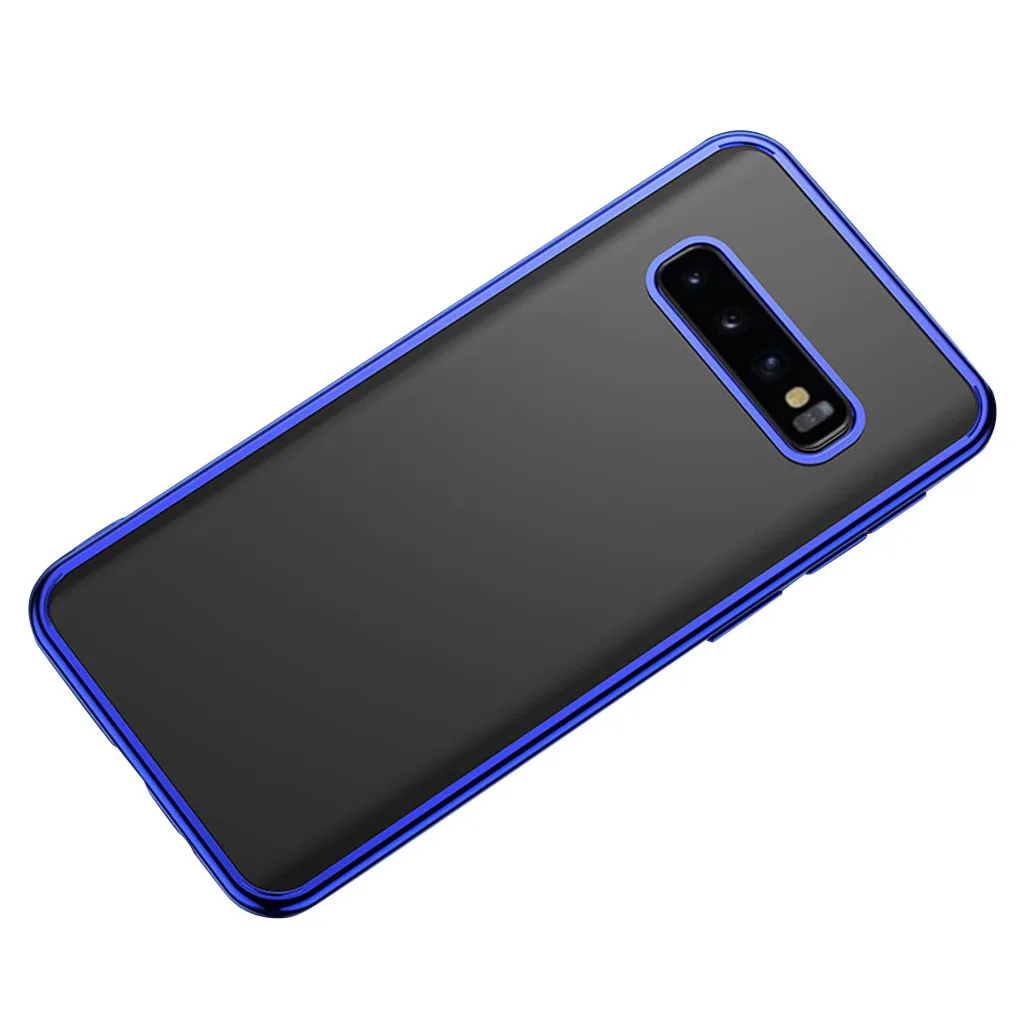 For Samsung S10 Plus Shockproof Bumper Transparent Silicone Phone case Portable Half Wrapped Phone Cases Anti-scratch Phone Case