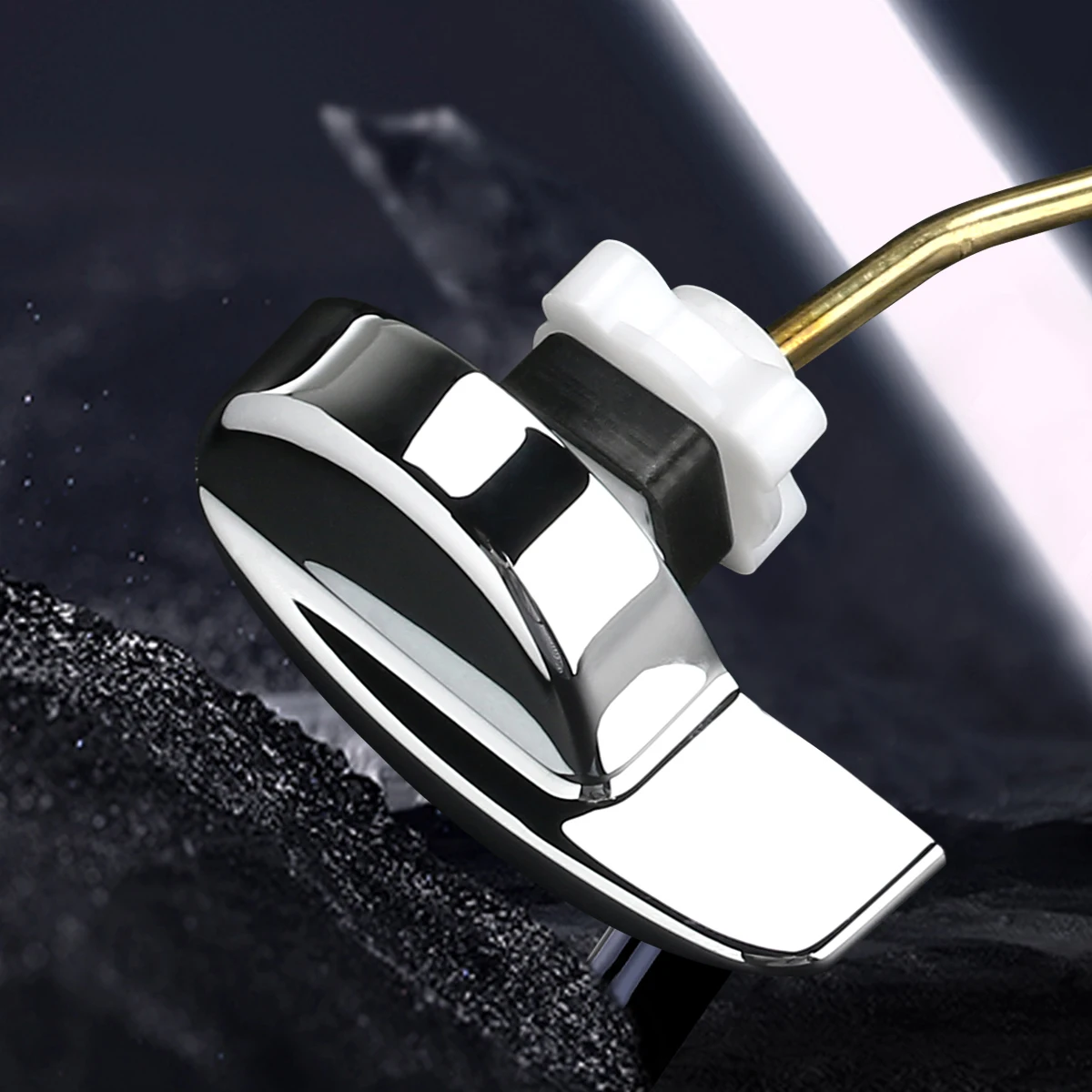 OULII Angle Fitting хромированная отделка Боковое крепление для унитаза ручка резервуара