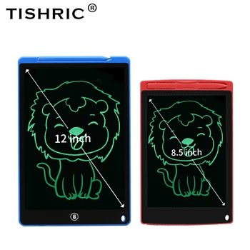 

TISHRIC Monochrome 8.5''/12'' Graphics Tablet Children's Toys Writing Tablet for Kids Drawing Pad/Board Christmas Gift