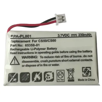 

3.7V 230mAh CS50 lipo battery for Plantronics CS55 HL10 CS351N 65358-0151000100