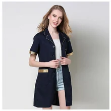 Медицинский Халат лабораторный халат Мужской и Женский Спецодежда корейская косметика хирургическая распродажа униформа для салонов красоты Аптечная одежда