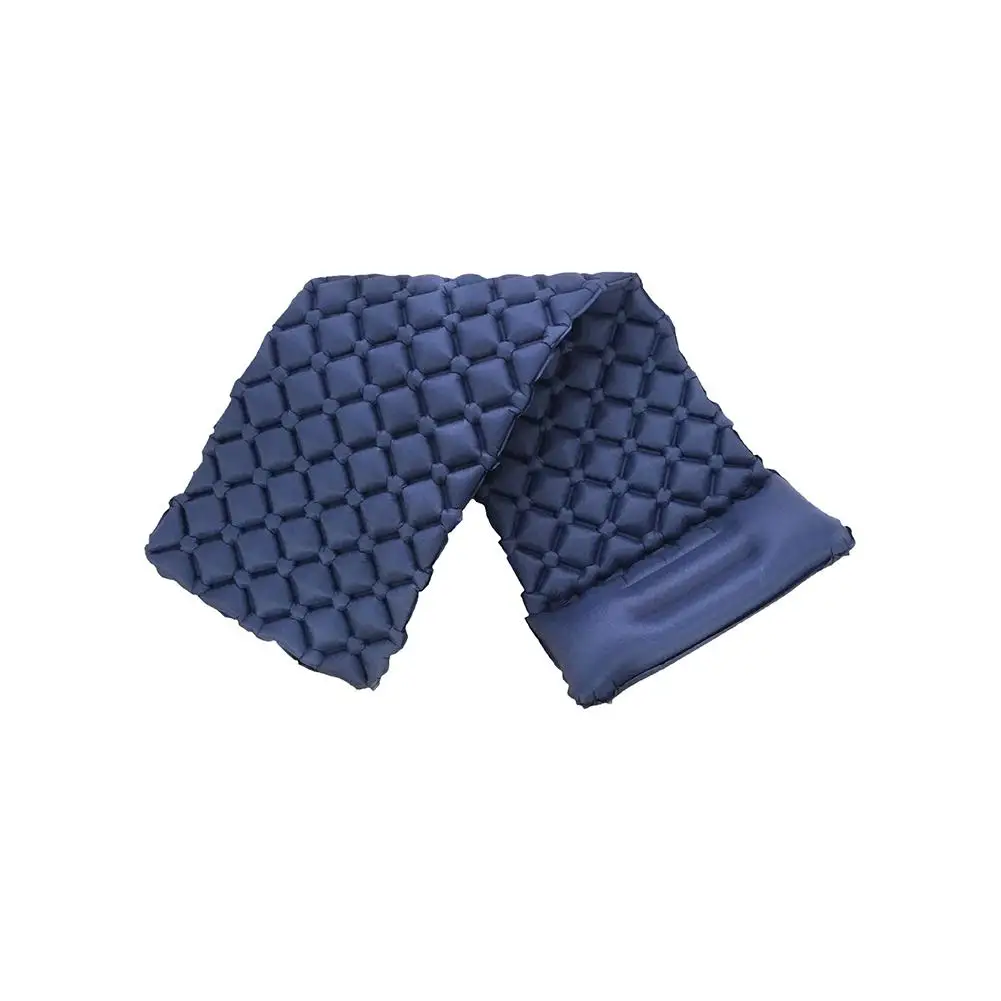 HiMISS наружный надувной коврик ТПУ с подушкой кровать для кемпинга пляж Спальный Надувной Коврик Нейлон композитный ТПУ покрытие - Цвет: Dark blue