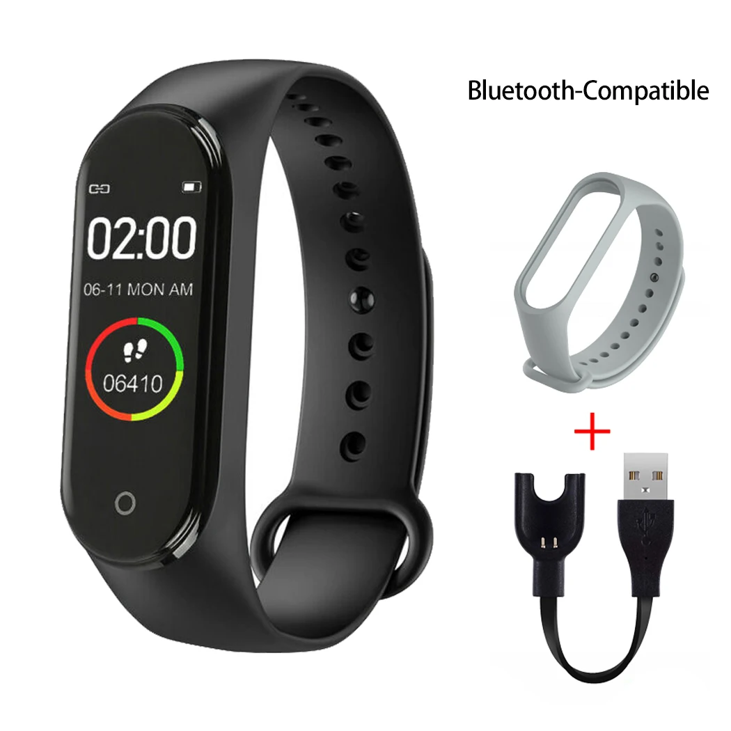 oosters leiderschap Virus M4 Smart Digital Watch Bracelet For Men Women With Heart Rate Monitoring  Running Pedometer Calorie Counter Health Sport Tracker - Digital  Wristwatches - AliExpress