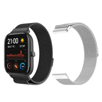 

Stainless Steel Mi Band Watch Strap Band For amazfit GTS 20mm Milan Watch Wrist Strap Magnetic Replacement Wristband Accessories