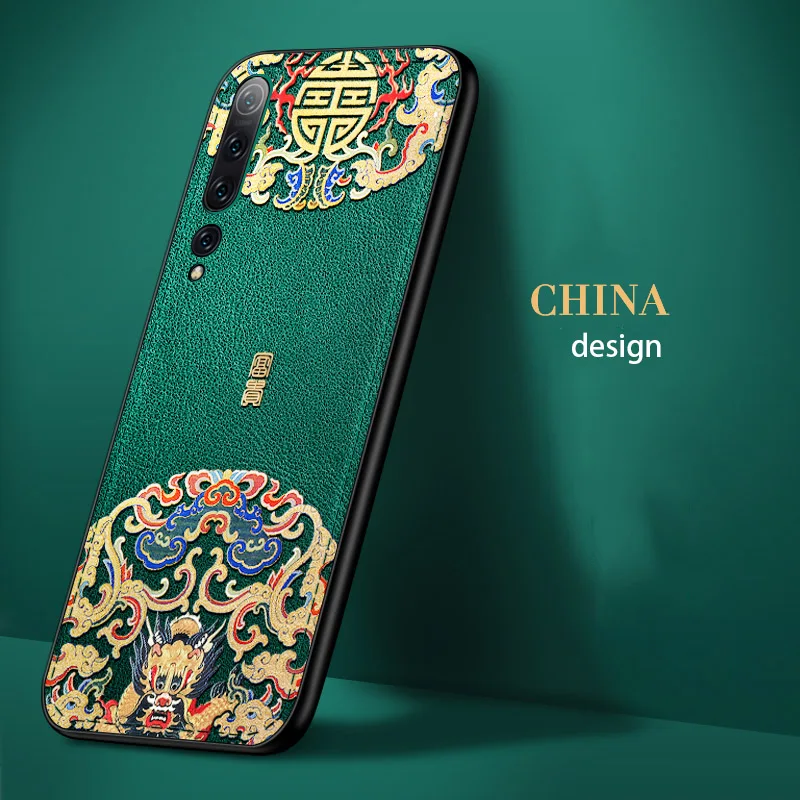 Aixuan чехол для телефона Xiaomi mi 10 pro 3D рельефный из искусственной кожи полностью