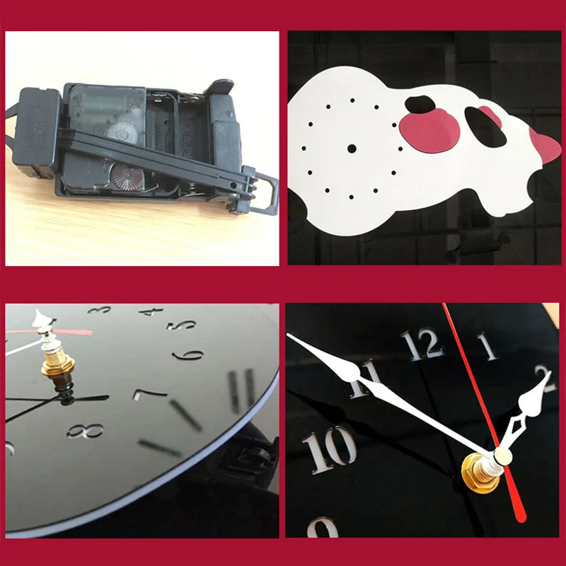 Wall Clocks Quiet Scan Movement Clock Watch Acrylic Mirror Stickers Home Decoration Horloge Quartz clocks Living Room Decoration