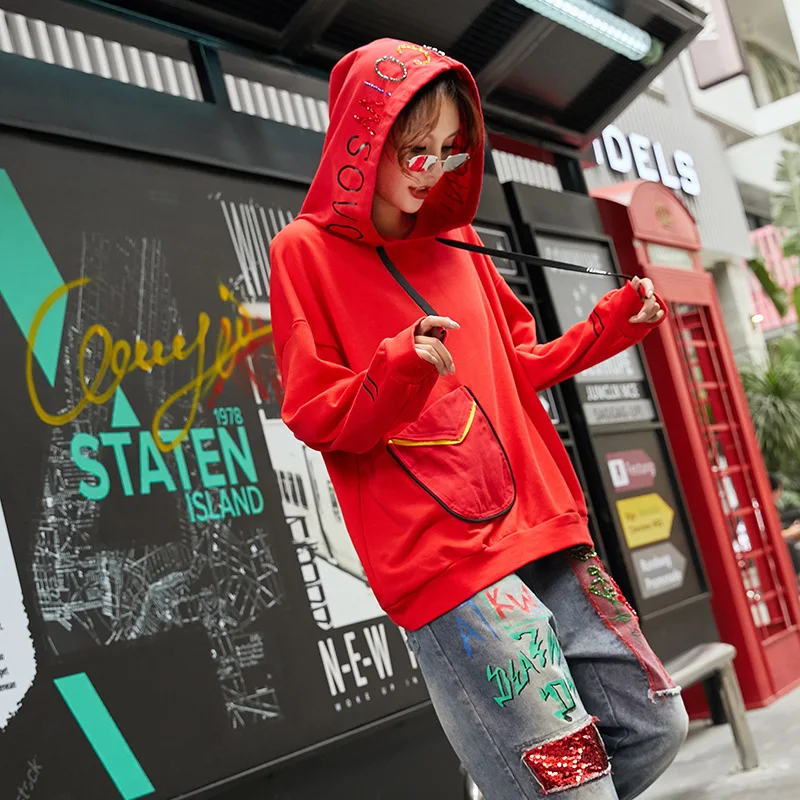 Max LuLu 2019 модная женская одежда в Корейском стиле Панк Осень женские толстовки с