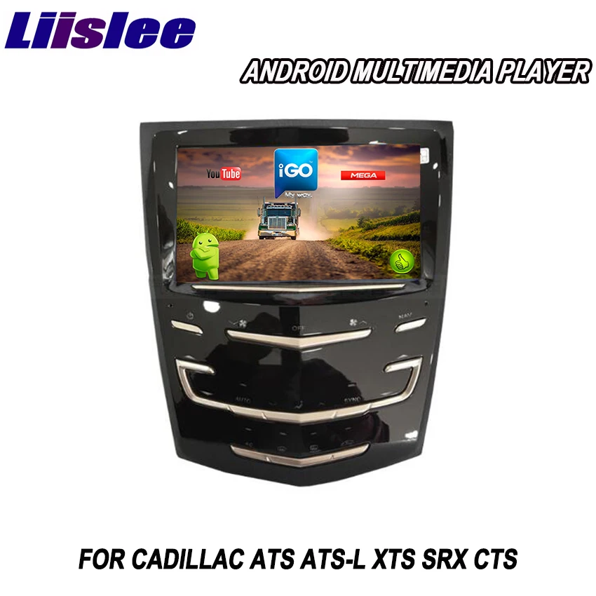 Liislee 2 din Android для Cadillac ATS L XTS SRX CTS автомобильный мультимедийный плеер GPS навигация