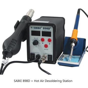 Best Heat Gun Desoldering Station Saike 898d+ Soldering Station Hot Air Gun The Upgrade Version Of Saike 898d 2 In 1