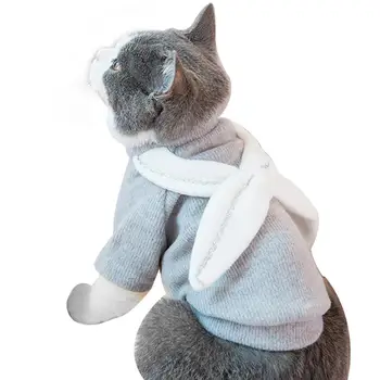 

Pet Cat Reindeer Sweater Winter Warm Cat Clothes for Cats Outfit kitten Clothing Products for Pets Animals Cat Costume Suit