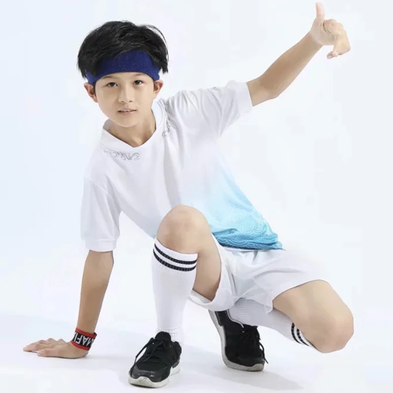 Детская/Мужская индивидуальная тренировочная форма для футбола, быстросохнущая футболка, набор на заказ, спортивные футболки и шорты, Maillot De Foot