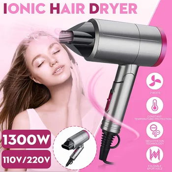 

110V/220V Foldable Professional Hair Dryer for Hairdressing Barber Salon Hairdryer Styling Tools Negative Ionic Blow Hair Dryer