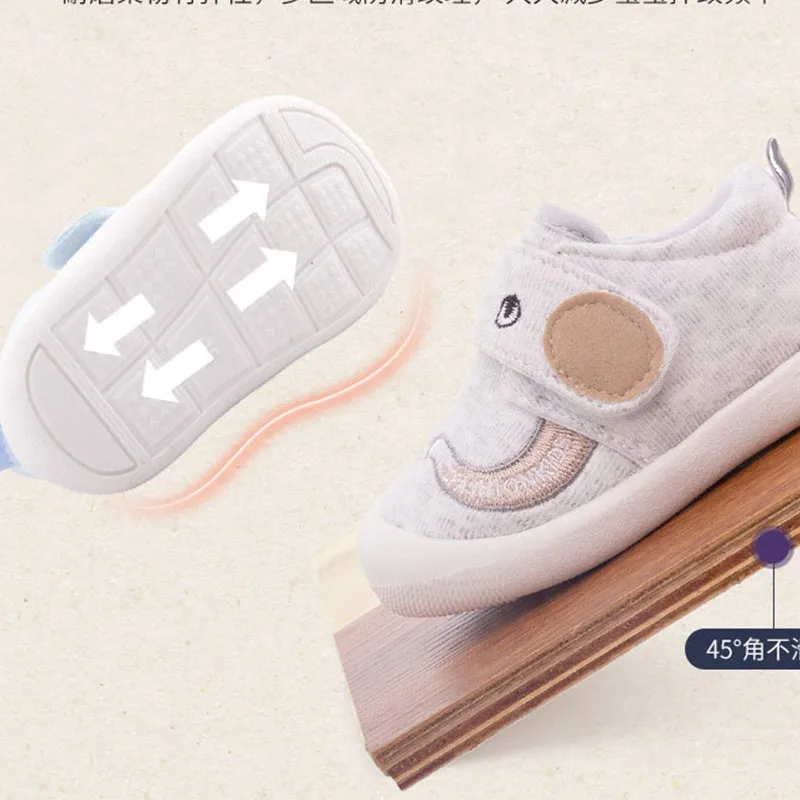 Spring and Autumn New Hot Infant Newborn Baby Girls Boys Prewalker Elephant Cartoon Single Shoes Non-slip Soft Sole Baby Shoes 4