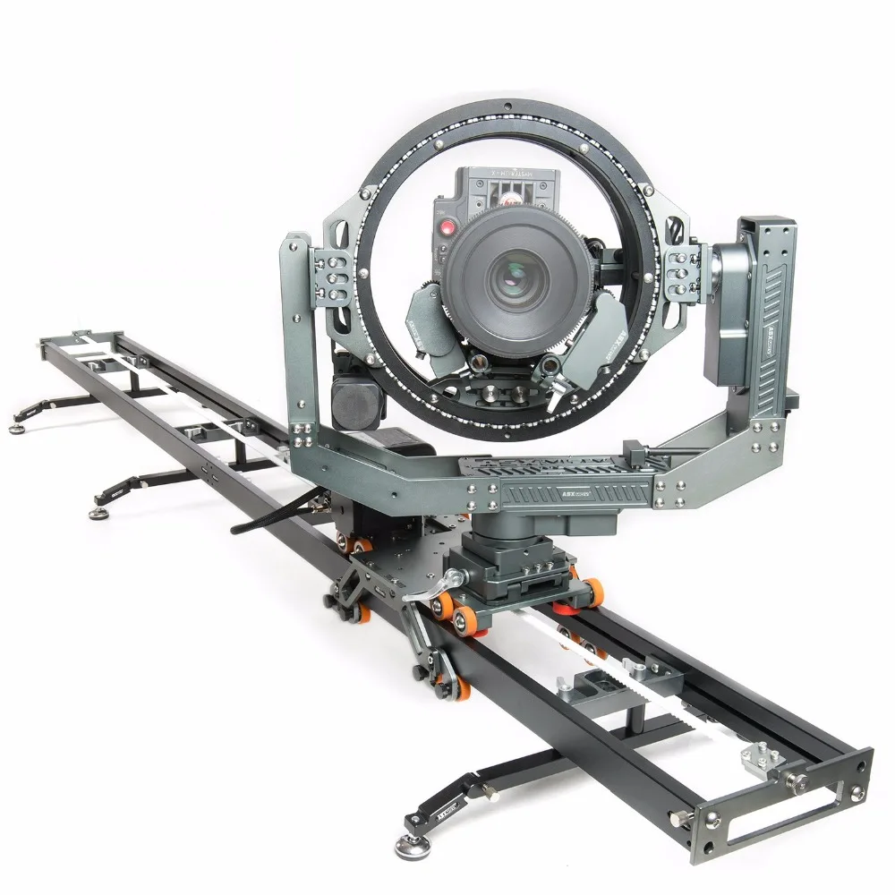 ASXMOV G6 подключаемый стабилизатор времени для остановки движения рельсовая система механизированная камера слайдер с 3D головкой для dslr камеры - Цвет: 200cm Connect Slider