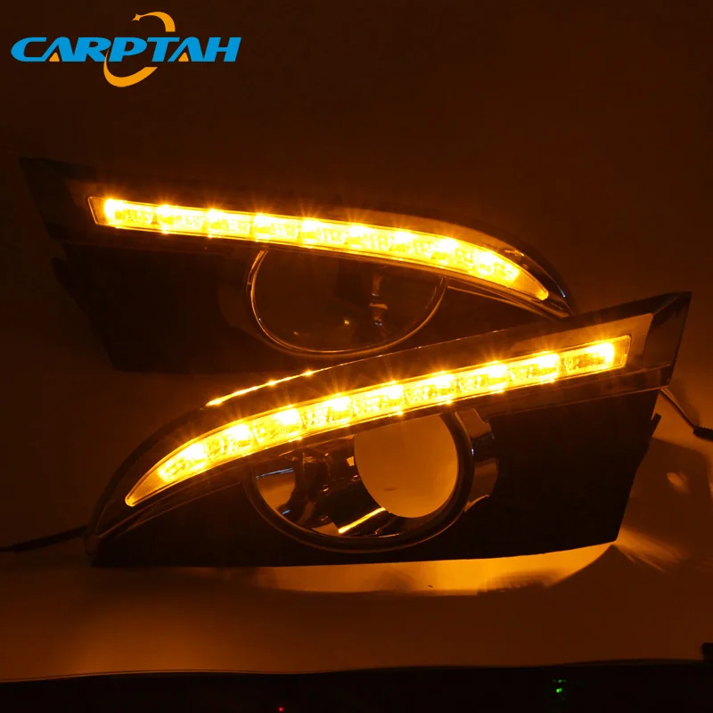 Светодиодный дневной светильник для Chevrolet Captiva 2011 2012 2013 Водонепроницаемый желтый