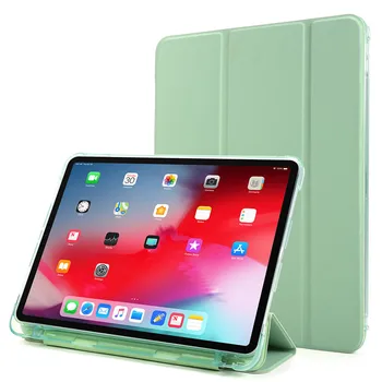 

Cute Pink Green Soft TPU Shell Tablet Cover Protection Case For iPad Pro 2020 3rd 4th Generation Case 12.9 with Pencil Holder