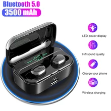 G6S tws оригинальные беспроводные наушники Bluetooth 5,0 наушники гарнитура HIFI 8D стерео спортивные наушники с 3500 мАч зарядная коробка светодиодный