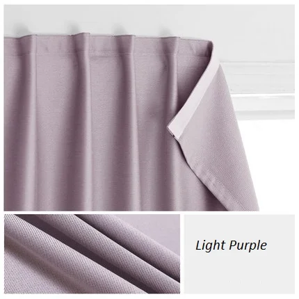 Modern Magic Paste Curtain Solid Color Tulle Door Window Drape Panel Sheer Velcro Grey Bedroom White Dormitory Blackout Cortinas