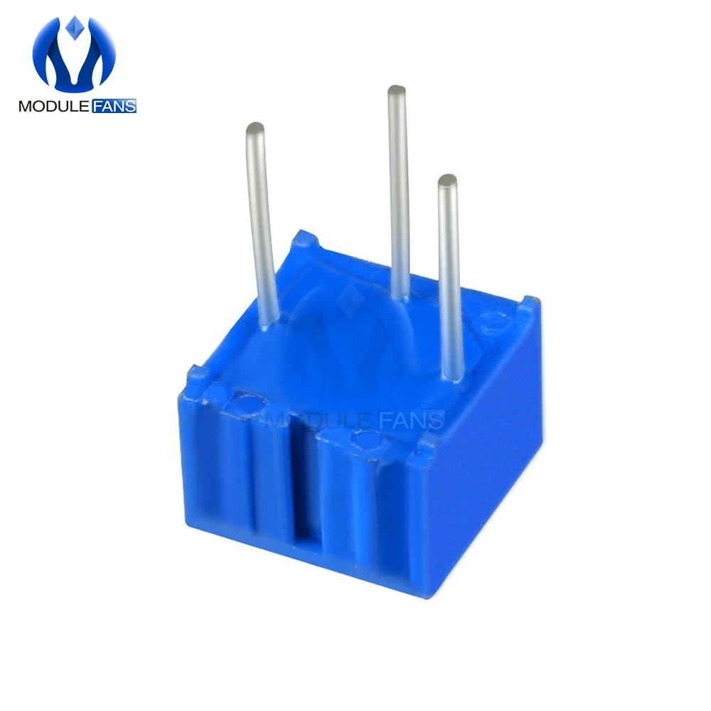 10PCS 3362P Trimmer Potentiometer Variable Resistor Cermet Trimpot 100R-1M Ohm, trimmer potentiometer