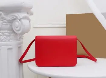 

free shipping 2020 the new style fashion and simple genuine cow leather women one shoulder bag crossbody bag 4 color 21cm